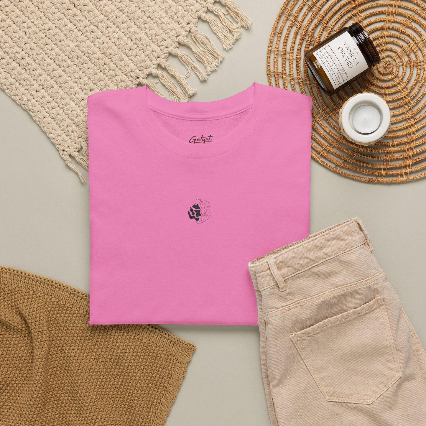 Minimalist Palm Tree T-Shirt – Small Chest Graphic Beach-Inspired Tee for Everyday Style