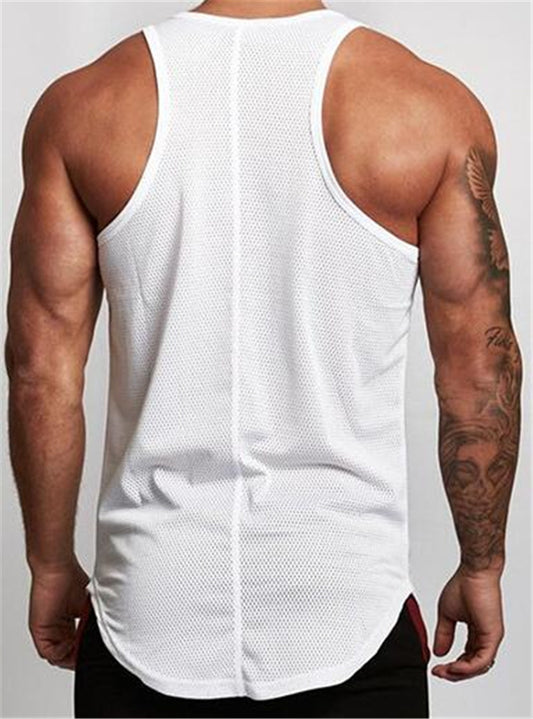 Men’s Gym Tank Top Sportswear Vest – Lightweight, Breathable Workout Shirt for Fitness & Training