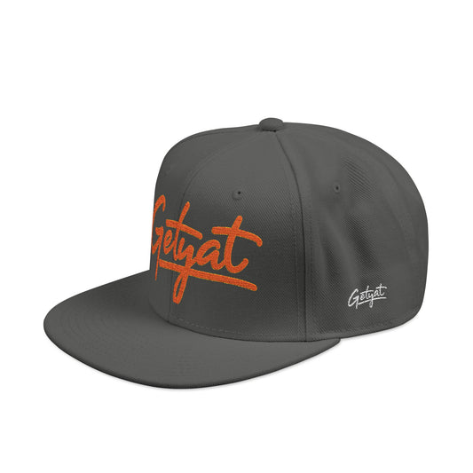 Embroidered 'Seycat' Snapback Hat — Streetwear Flat-Brim Cap