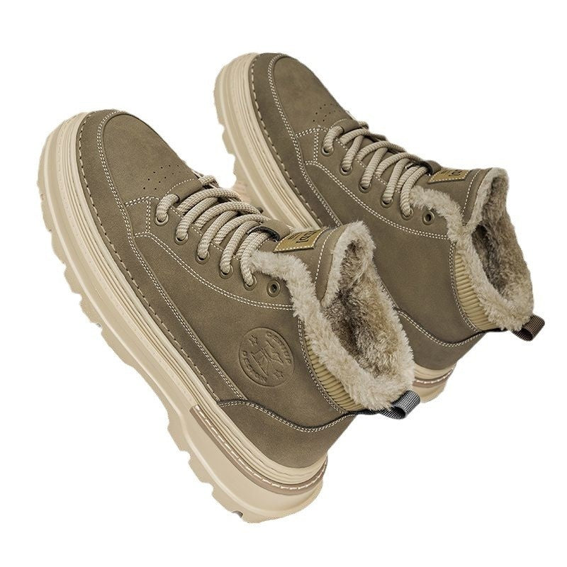 Men's Fleece-Lined Thick Warm Outdoor Snow Boots