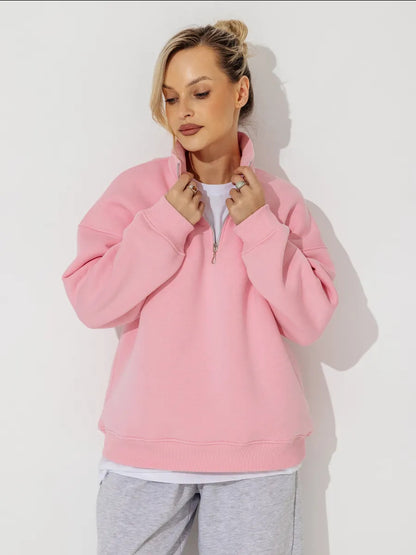 Lazy Style Fashion Casual Versatile Zip-Up Hoodie