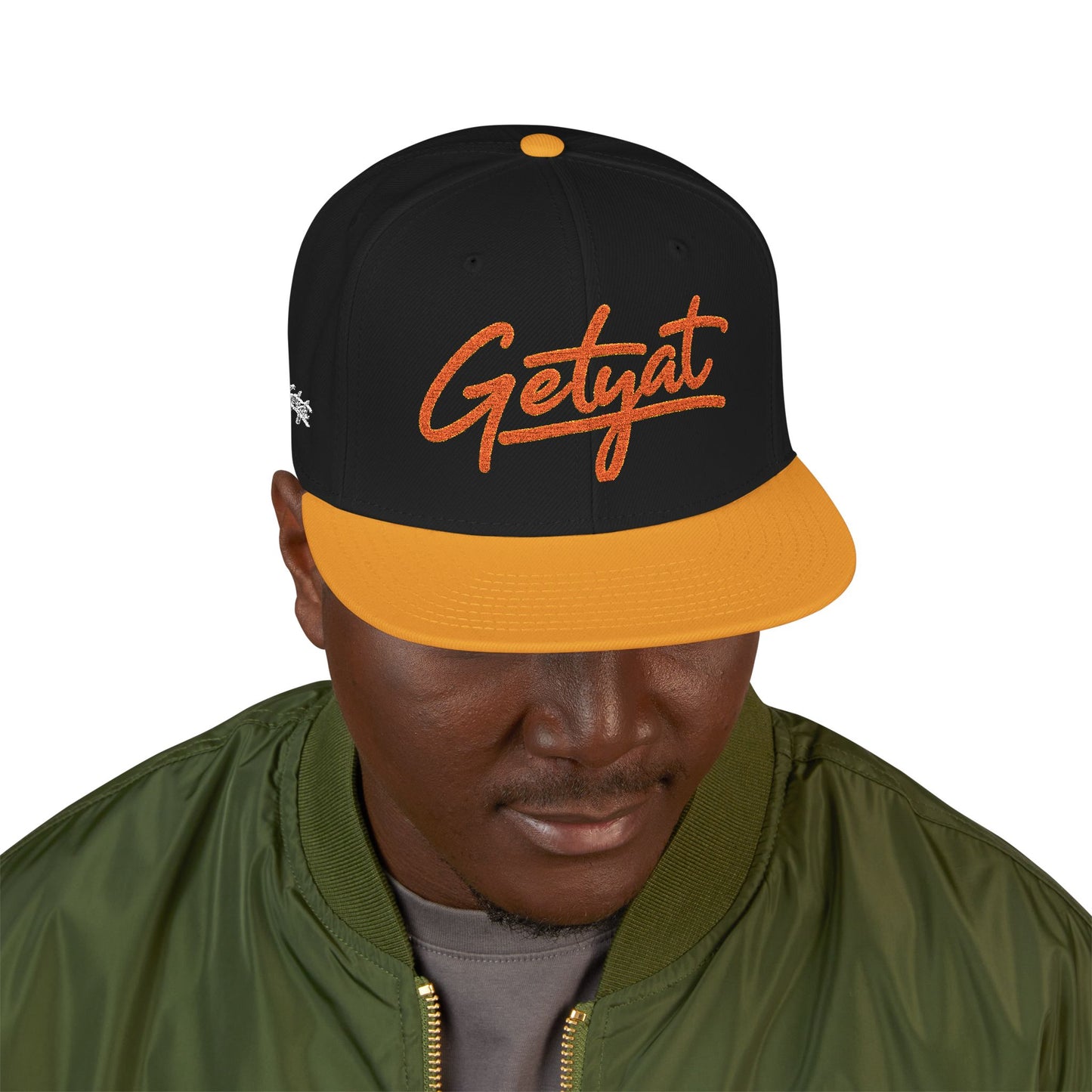 Embroidered 'Seycat' Snapback Hat — Streetwear Flat-Brim Cap