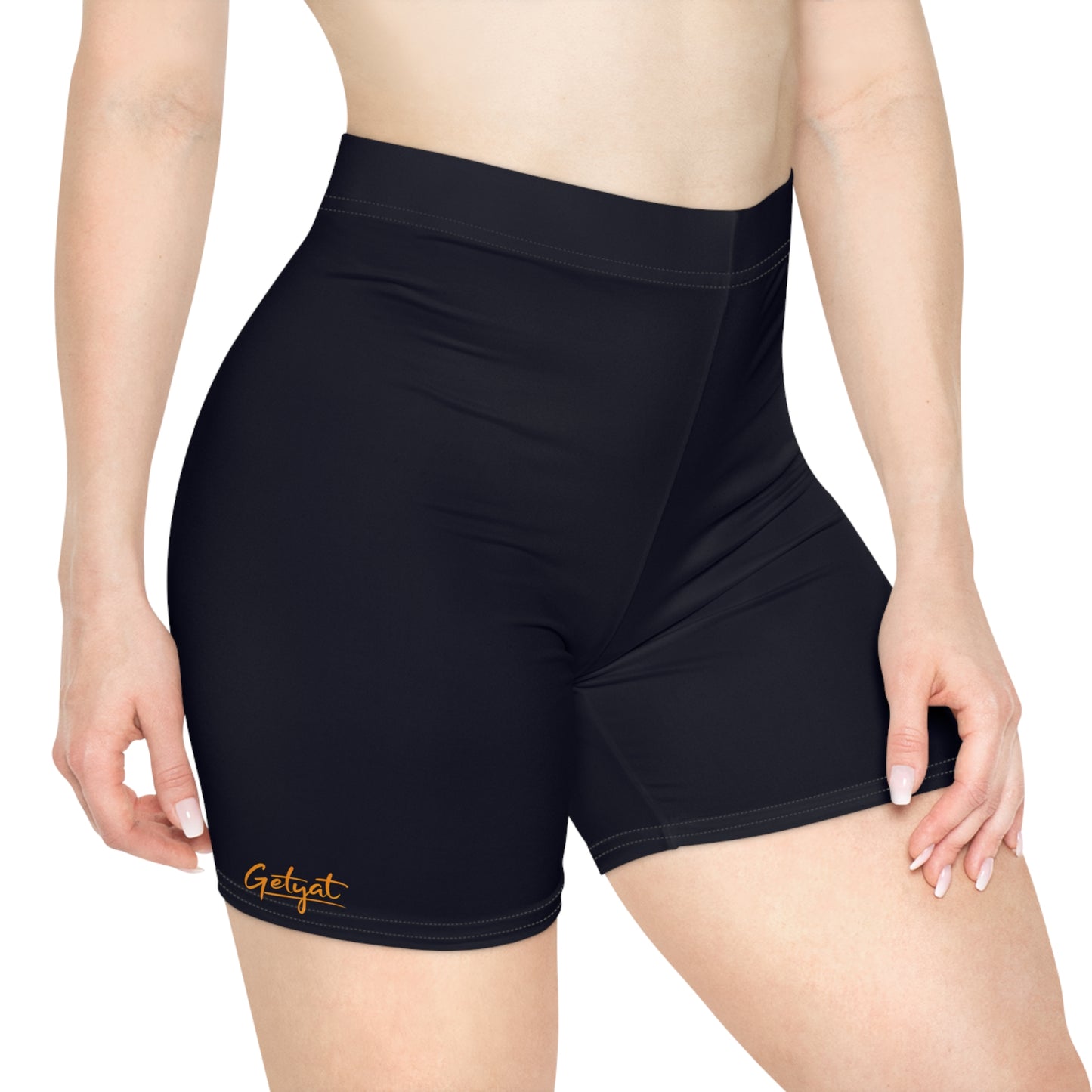 Aqua Blue Women’s Biker Shorts – Lightweight Athletic Cycling & Workout Shorts