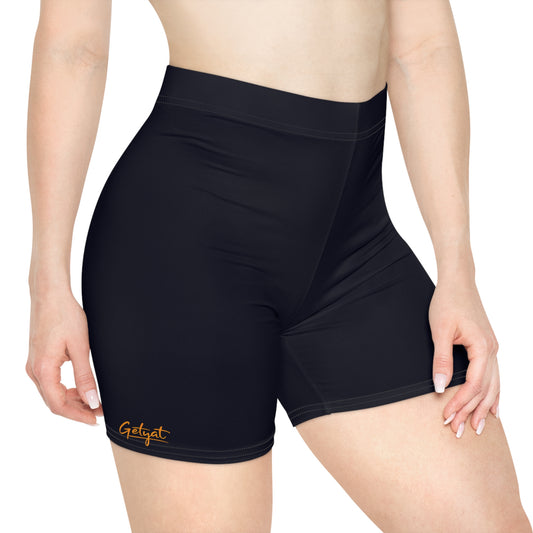 Aqua Blue Women’s Biker Shorts – Lightweight Athletic Cycling & Workout Shorts