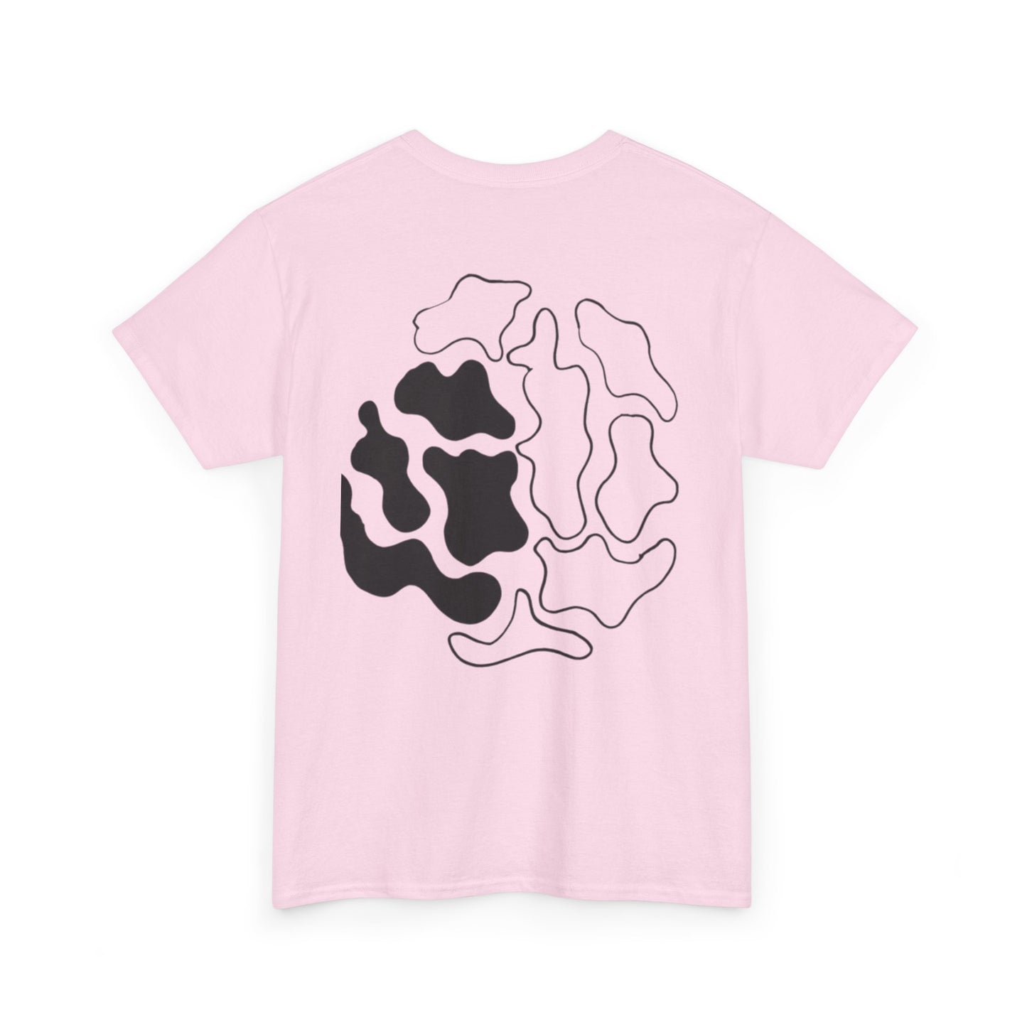Abstract Brain Illustration T-Shirt — Black & White Neural Art Tee