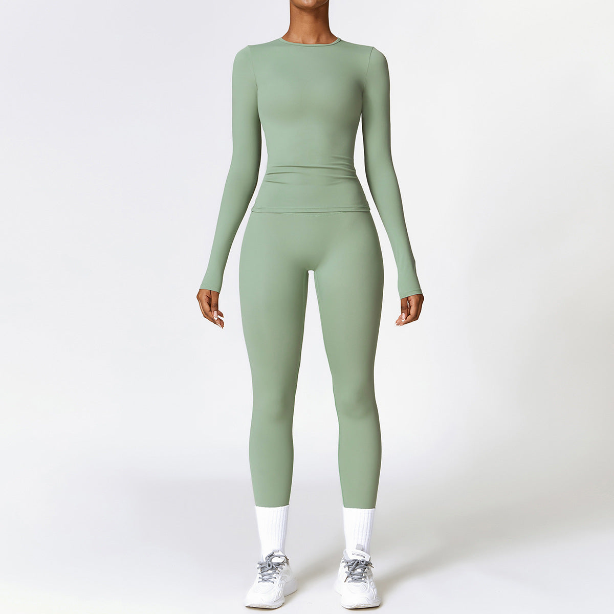 Tight-Fitting Brushed Yoga Suit – Quick-Drying Fitness Clothes for Women