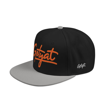 Embroidered 'Seycat' Snapback Hat — Streetwear Flat-Brim Cap