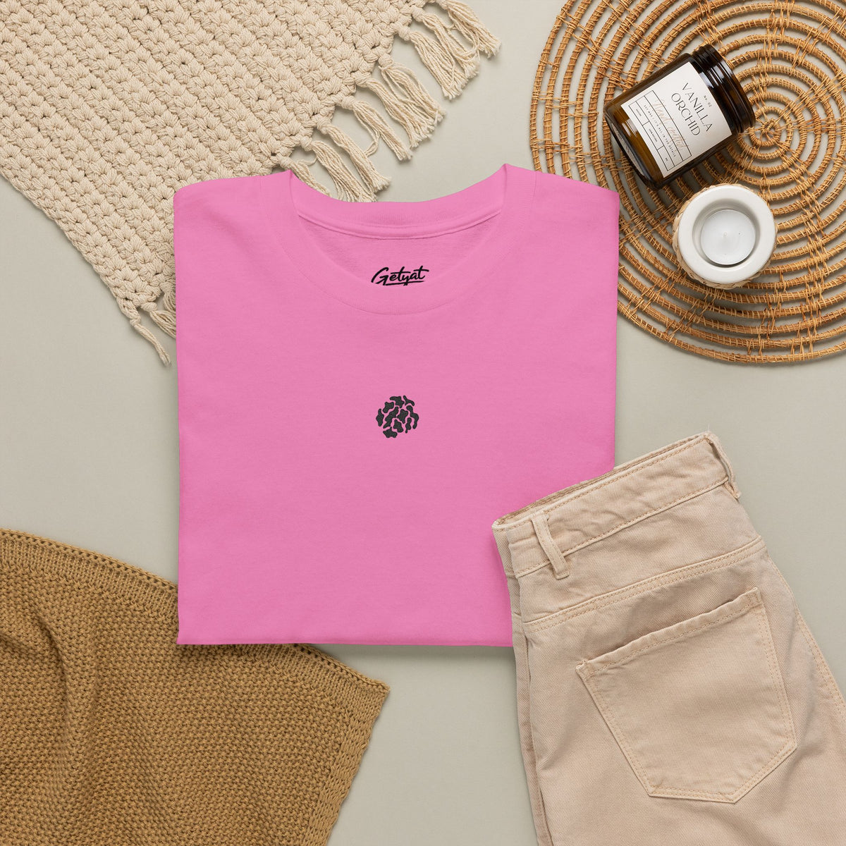 Minimalist Palm Tree T-Shirt – Small Chest Graphic Beach-Inspired Tee for Everyday Style