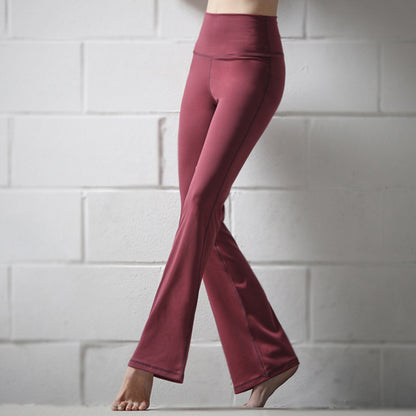🧘‍♀️ Yoga Trumpet Pants – High-Waist Flare Leg Fitness & Lounge Pants