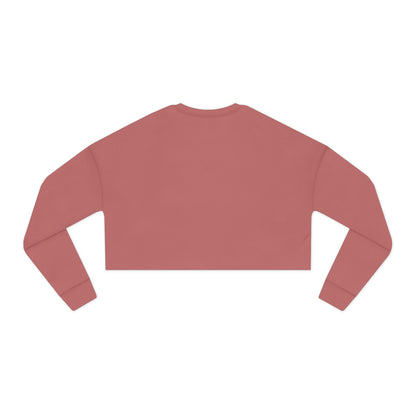Cropped Sweatshirt — Dusty Rose 'Getvat' Script Crop Top for Women