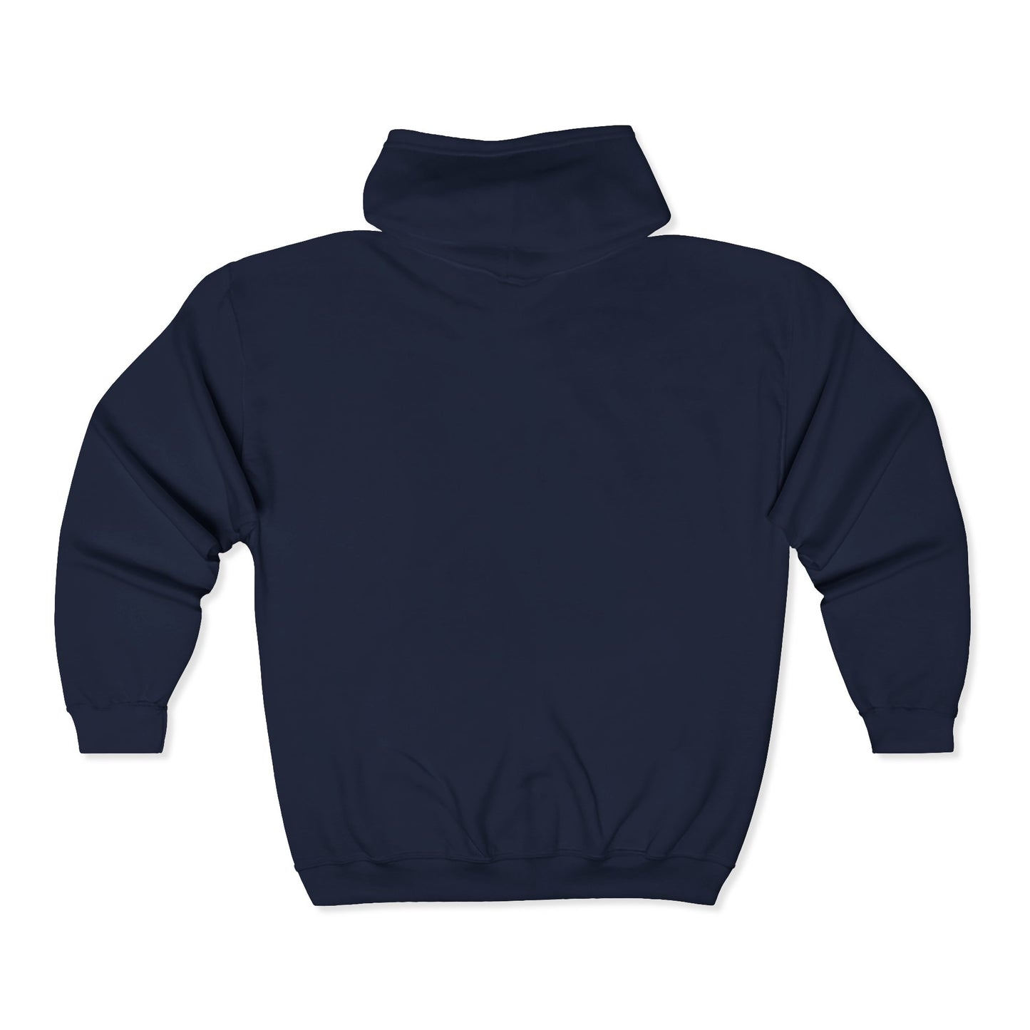 Embroidered Small Script Logo Full-Zip Hoodie – Premium Everyday Zip-Up Sweatshirt