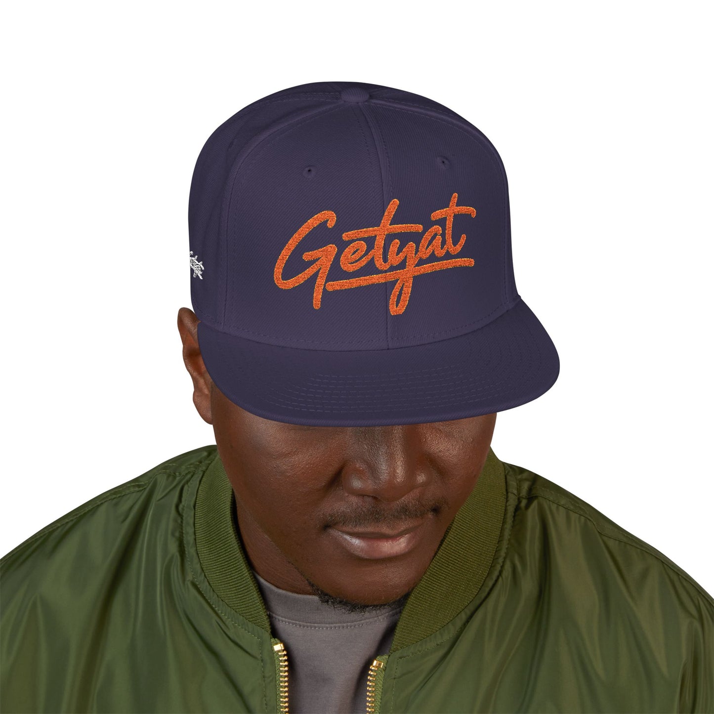 Embroidered 'Seycat' Snapback Hat — Streetwear Flat-Brim Cap