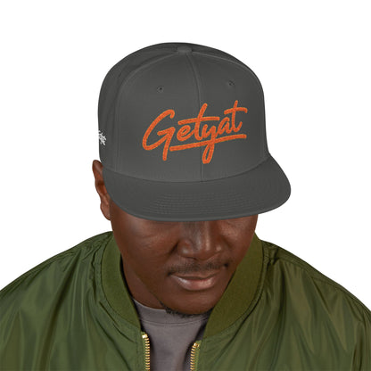Embroidered 'Seycat' Snapback Hat — Streetwear Flat-Brim Cap