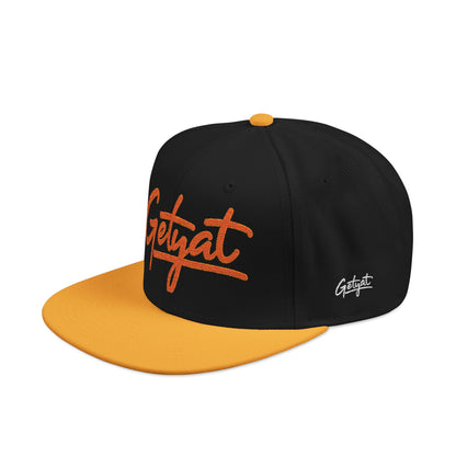 Embroidered 'Seycat' Snapback Hat — Streetwear Flat-Brim Cap
