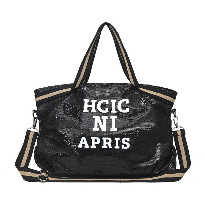 ✨ Sequined Yoga Bag – Women’s Shoulder Messenger Gym & Leisure Tote