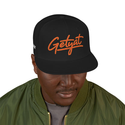 Embroidered 'Seycat' Snapback Hat — Streetwear Flat-Brim Cap
