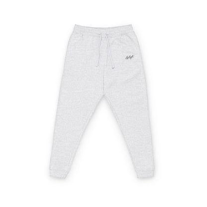 Embroidered Fleece Joggers — Classic Cozy Sweatpants