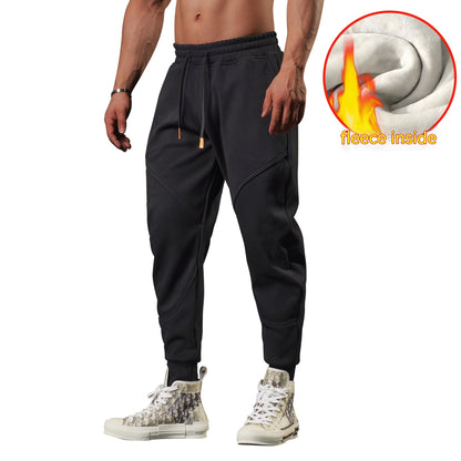 🥶🔥 Men’s Warm Outdoor Track Sweatpants – Loose Tapered Leisure Joggers