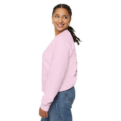 Motivational Crewneck Sweatshirt – GETYAT Acronym Back Print (Grind Elevate Transform Yourself Always Today)