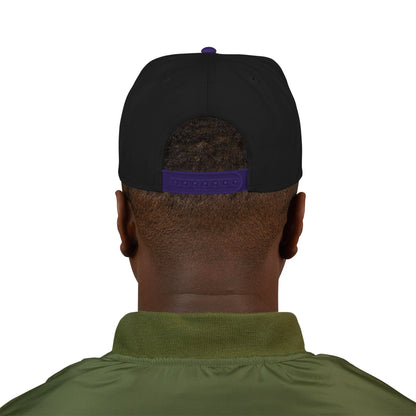 Embroidered 'Seycat' Snapback Hat — Streetwear Flat-Brim Cap