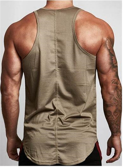 Men’s Gym Tank Top Sportswear Vest – Lightweight, Breathable Workout Shirt for Fitness & Training
