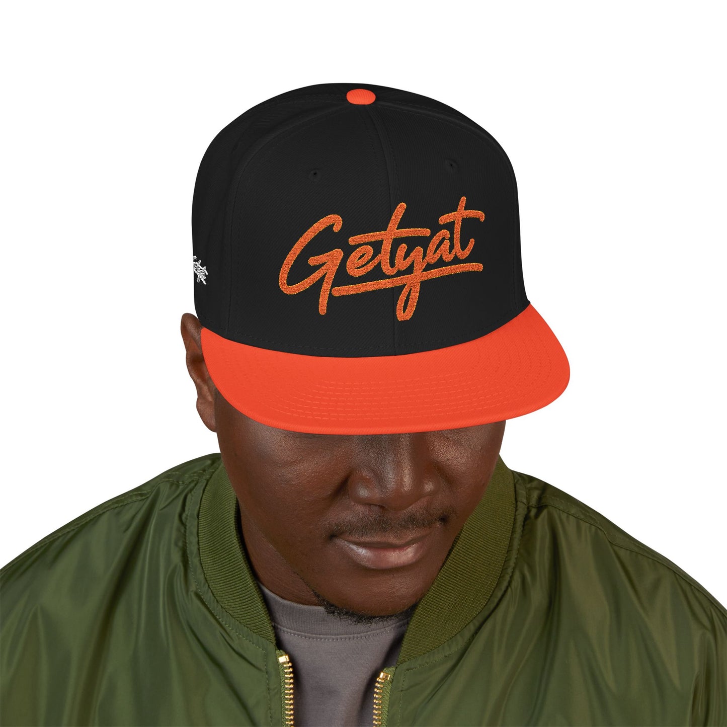Embroidered 'Seycat' Snapback Hat — Streetwear Flat-Brim Cap