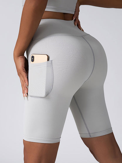 Biker Shorts for Women – Tummy Control, No Seam, High Waist Yoga Gym Workout Running Volleyball Shorts with Pockets