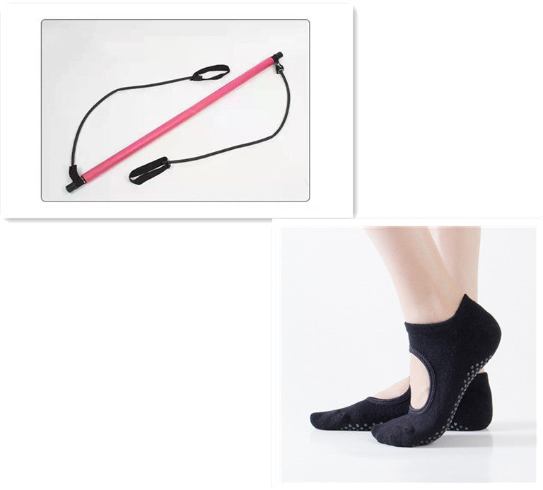 Multifunctional Pilates Stretching Stick – Yoga Puller for Home Fitness, Flexibility & Toning