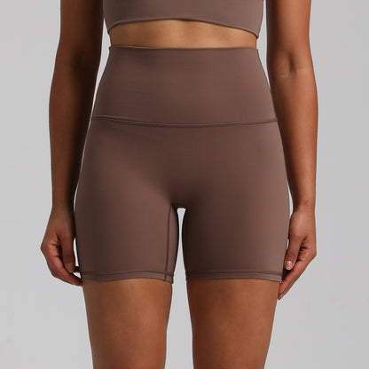 ☁️ Nude Feel Yoga Shorts – Quick-Drying, Breathable & Slim Fit Activewear for Women