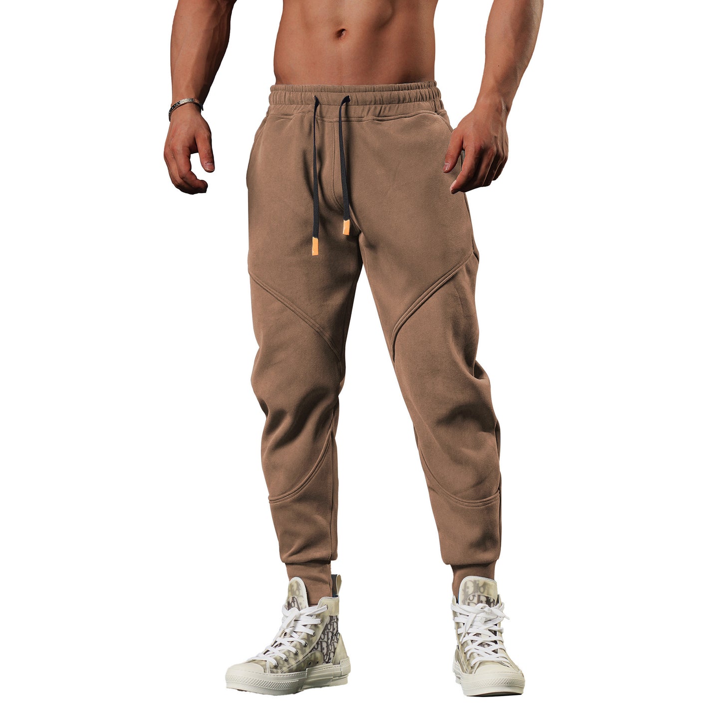 🥶🔥 Men’s Warm Outdoor Track Sweatpants – Loose Tapered Leisure Joggers