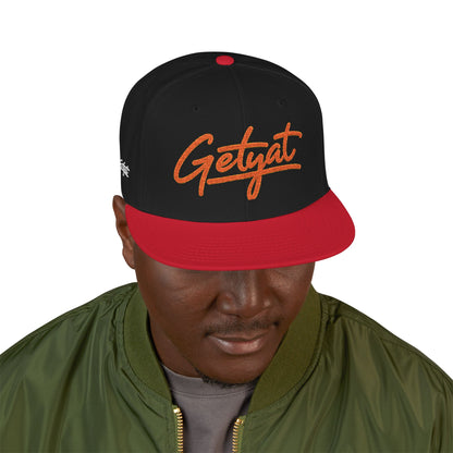 Embroidered 'Seycat' Snapback Hat — Streetwear Flat-Brim Cap