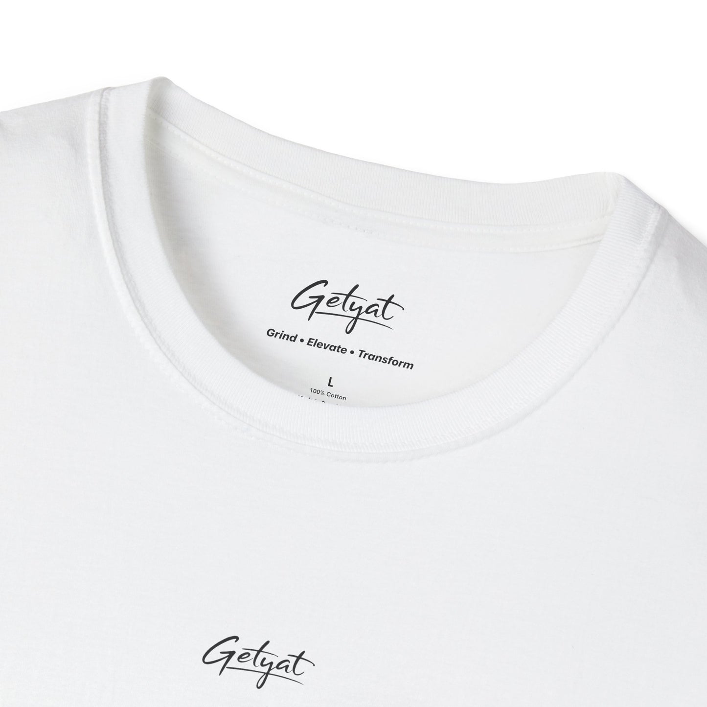 T-Shirt — "Grit" Motivational Graphic Tee (Get Ready: Grind, Elevate, Transform Yourself Always Today)