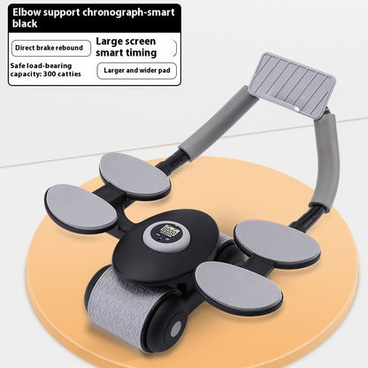 Multifunctional Abdominal Wheel – Four-Elbow Support AB Rocket Core Trainer for Home Workouts