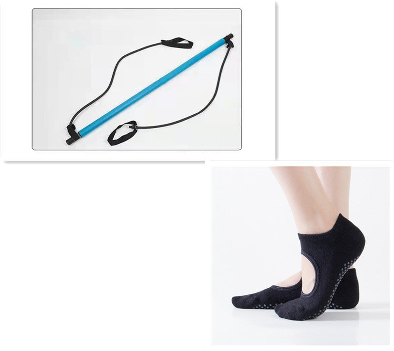 Multifunctional Pilates Stretching Stick – Yoga Puller for Home Fitness, Flexibility & Toning