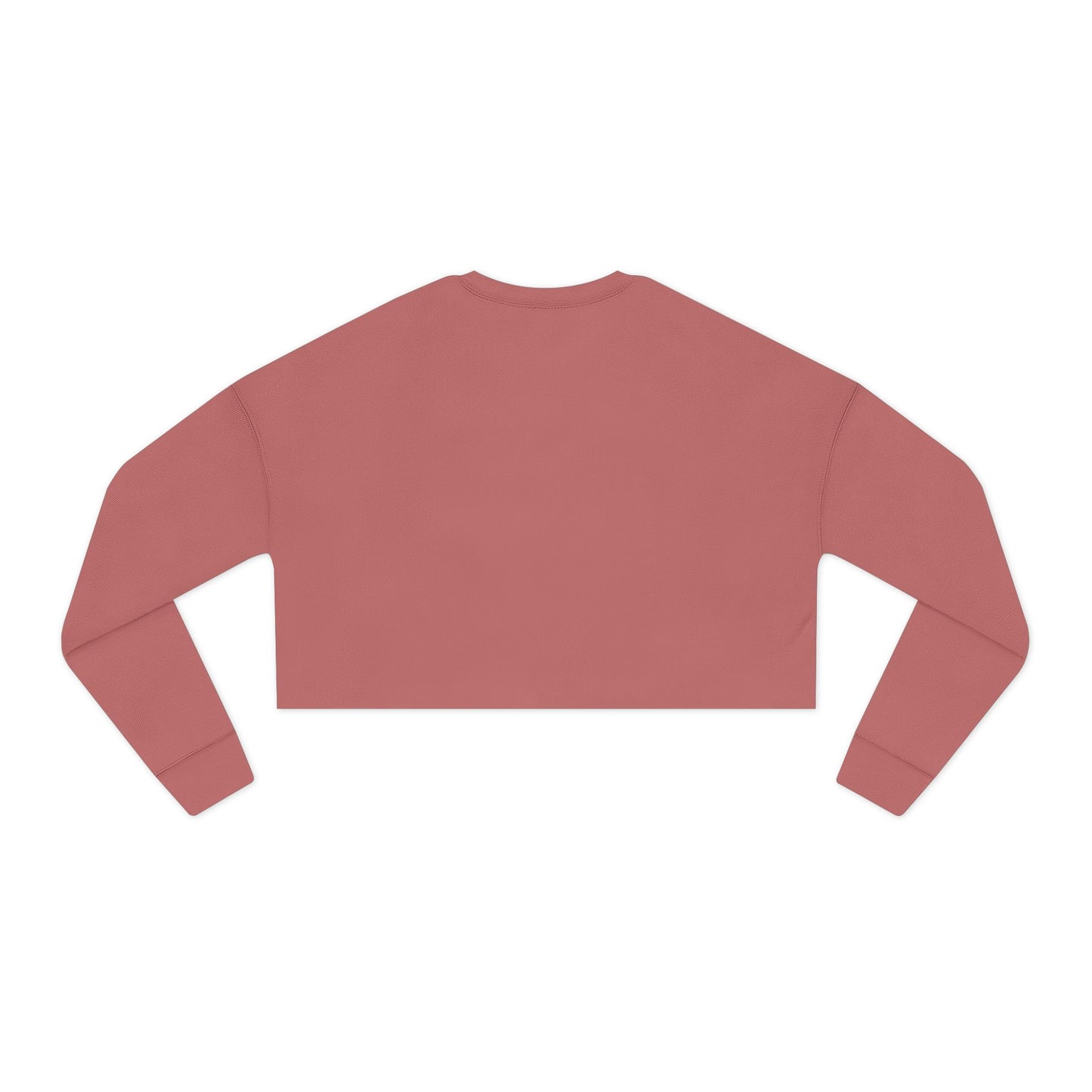Women’s Cropped Sweatshirt – Dusty Rose Getyat Script Crop Top | Soft Oversized Pullover