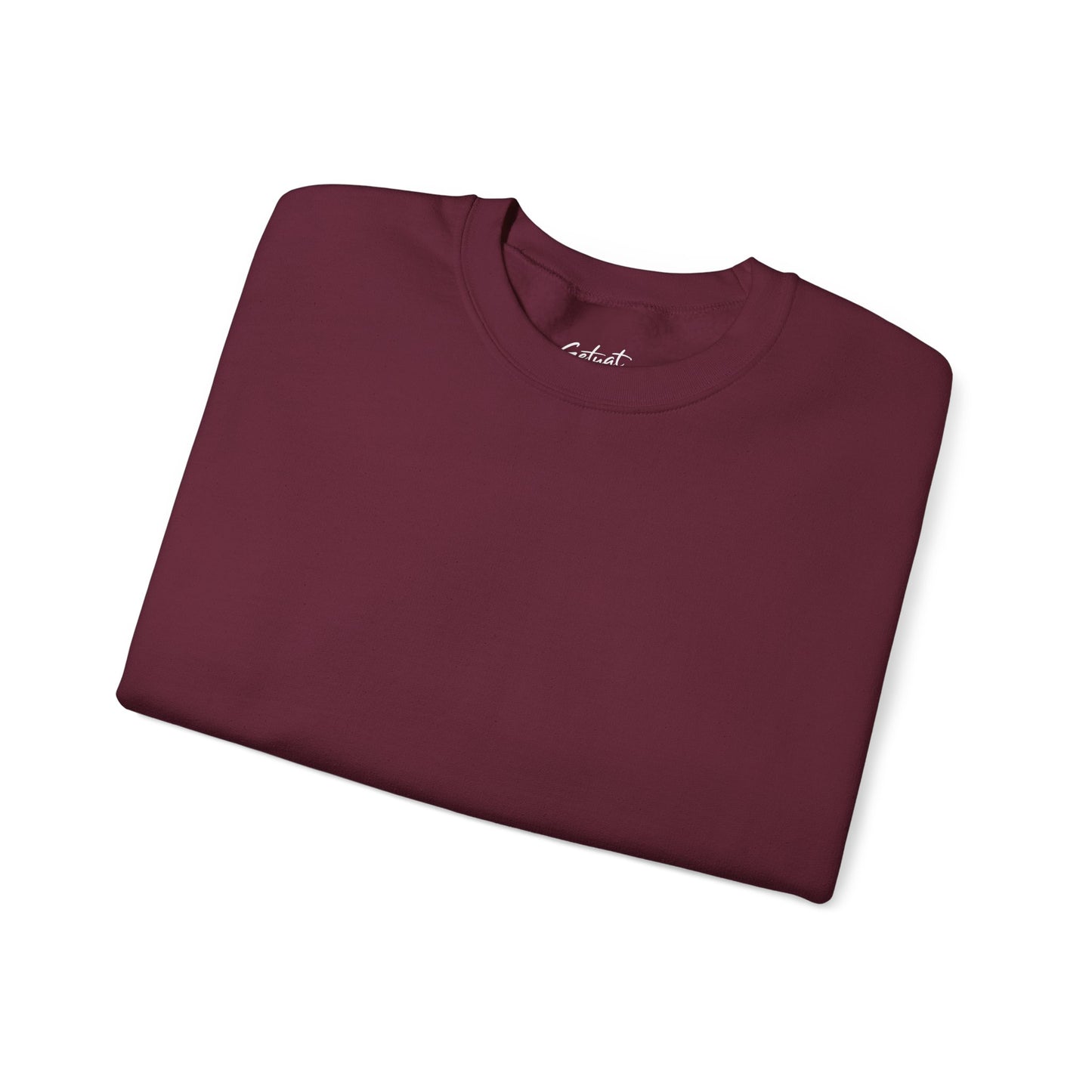 Motivational Crewneck Sweatshirt – GETYAT Acronym Back Print | Grind Elevate Transform Yourself Always Today