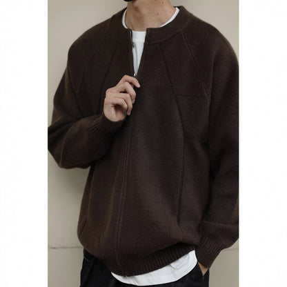 Knitted Cardigan Coat for Men