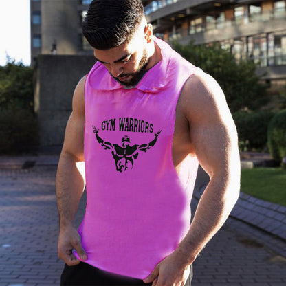 Men’s Hooded Gym Vest – Summer Sports Waistcoat, Hipster Style Workout Tank Top