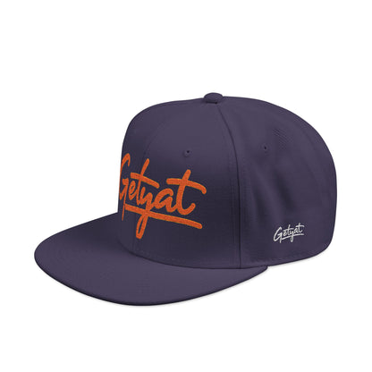 Embroidered 'Seycat' Snapback Hat — Streetwear Flat-Brim Cap