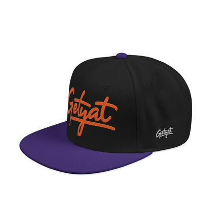 Embroidered 'Seycat' Snapback Hat — Streetwear Flat-Brim Cap