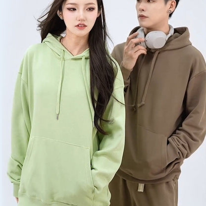 Thickened Loose Hooded Sweatshirt – Comfortable Group Clothing