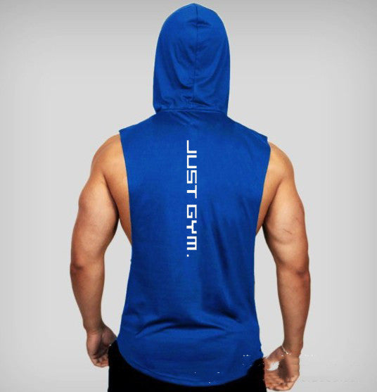 Men’s Hooded Fitness Vest – Loose Fit Gym Tank Top, Lightweight Workout Clothes
