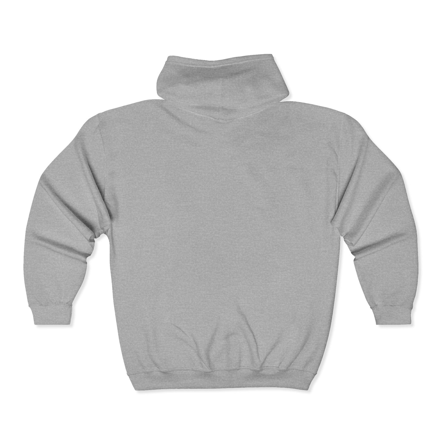 Embroidered Small Script Logo Full-Zip Hoodie – Premium Everyday Zip-Up Sweatshirt