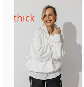 Lazy Style Fashion Casual Versatile Zip-Up Hoodie