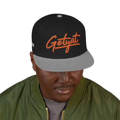 Embroidered 'Seycat' Snapback Hat — Streetwear Flat-Brim Cap