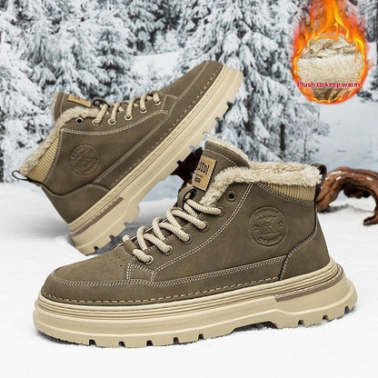 Men's Fleece-Lined Thick Warm Outdoor Snow Boots