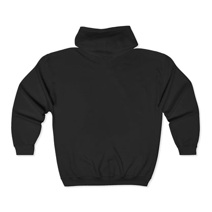 Embroidered Small Script Logo Full-Zip Hoodie