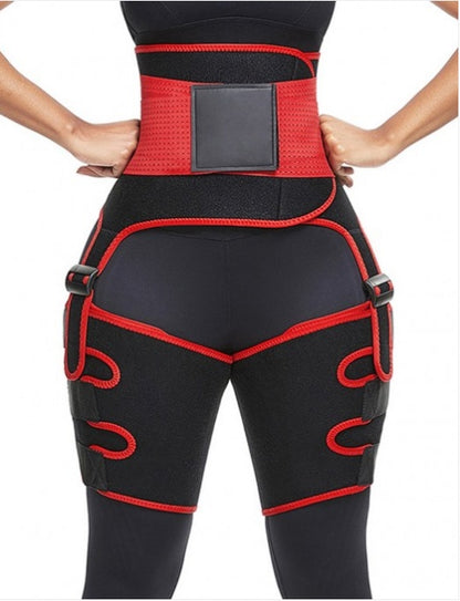 Sports Waist Belt Adjustable One-Piece Girdle with Leg Straps – Ultimate Support and Comfort for Workouts, Fitness, and Recovery