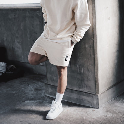 Men’s Solid Color Loose Bottom Crotch Shorts – Comfortable Casual Relaxed Fit Shorts