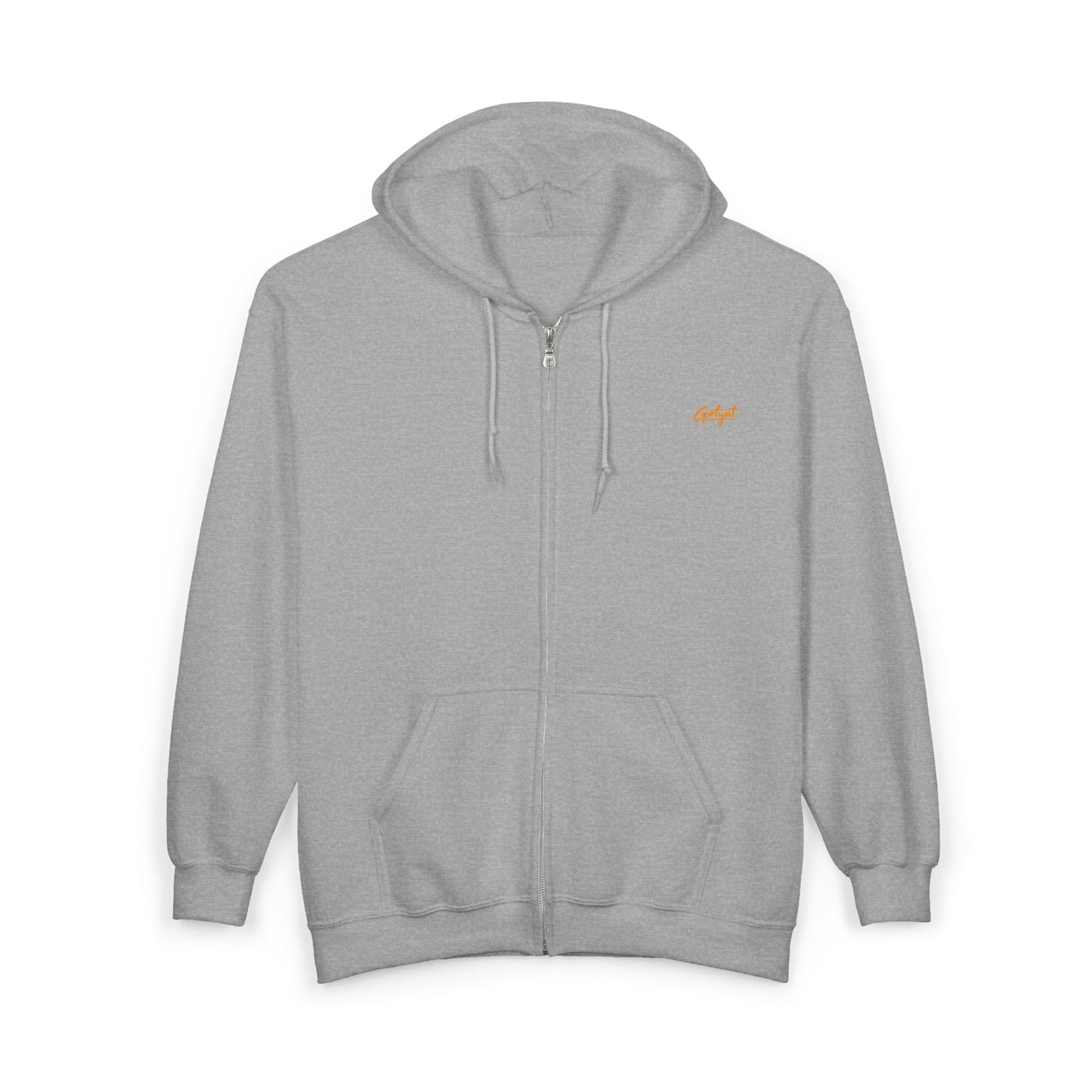 Embroidered Small Script Logo Full-Zip Hoodie – Premium Everyday Zip-Up Sweatshirt